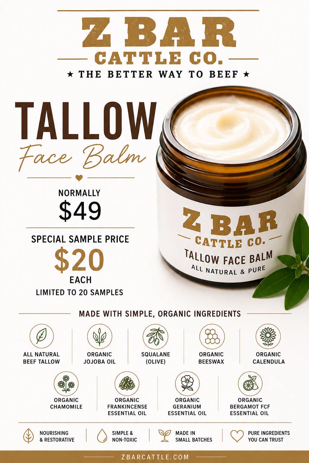 Tallow Face Balm